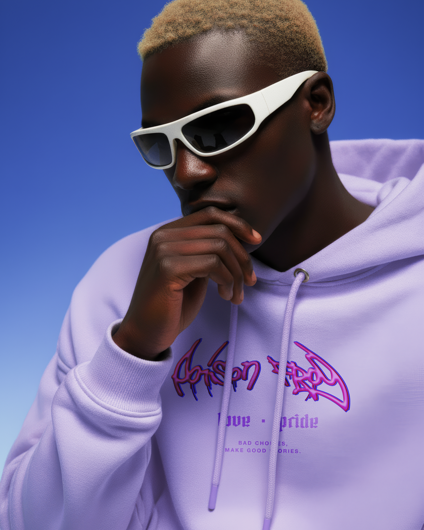 LOVE & PRIDE LAVENDER OVERSIZED HOODIE