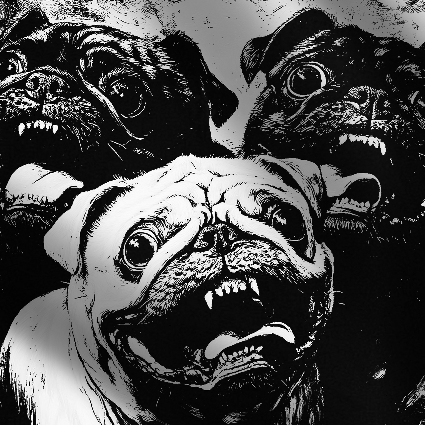 Pugs of Death Oversized Hoodie